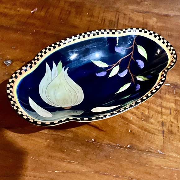 Vintage Gates Ware Laurie Gates Handpainted Vegetable Serving Plate Grammycore - Picture 2 of 7